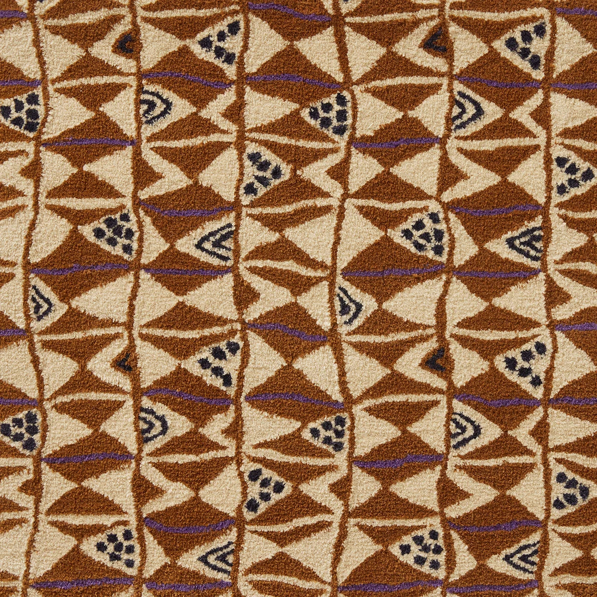 Pierre Frey Benin Fluffy - Marron/Crème