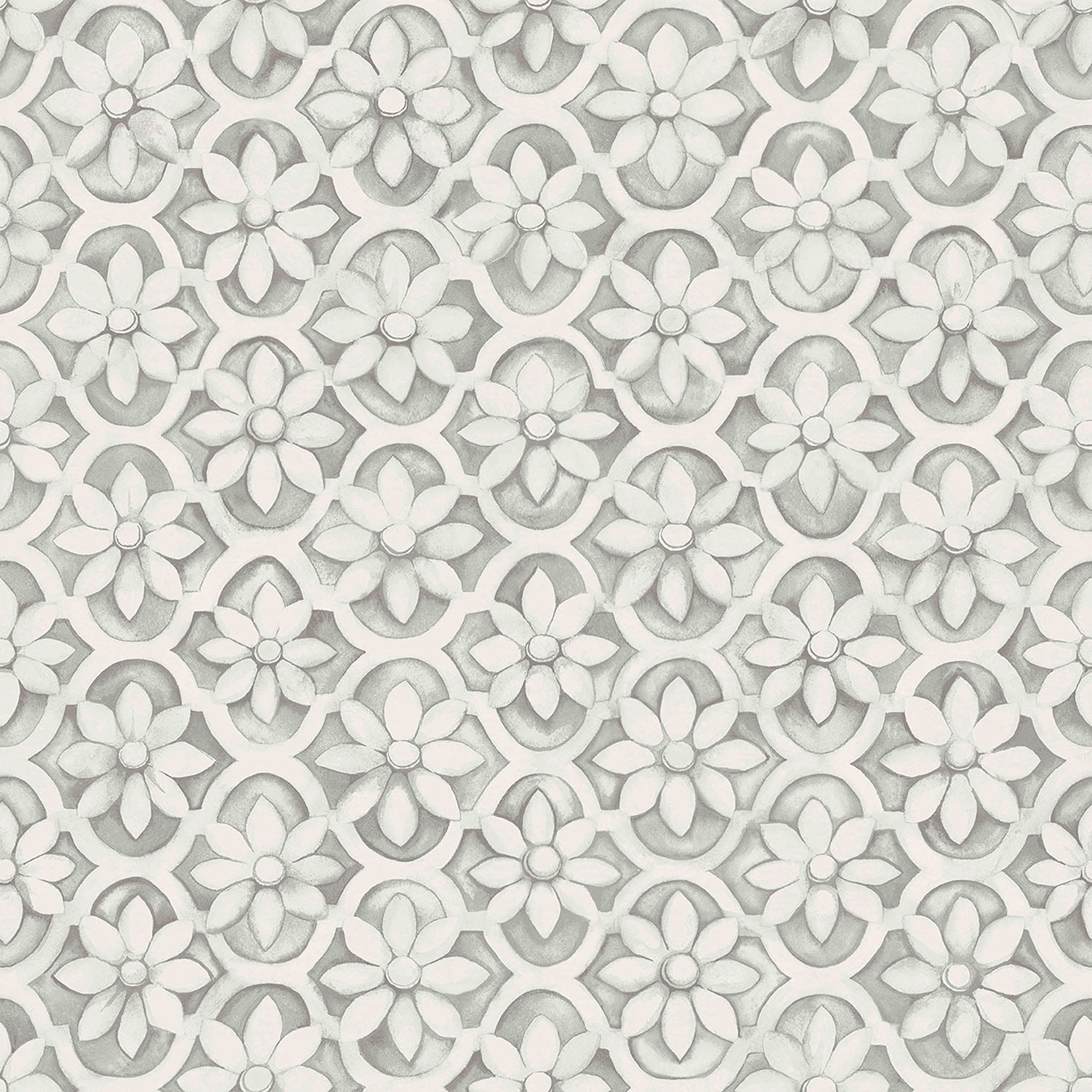 Cole & Son Jali Trellis wallpaper - Soot & Snow