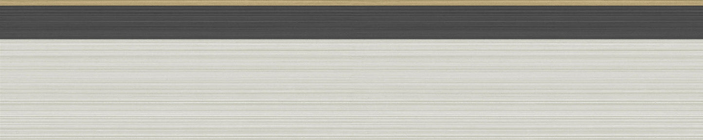 Cole & Son Jaspe Border wallpaper - Linen, Black & Metallic Gold