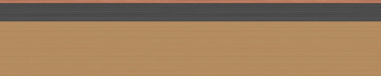 Cole & Son Jaspe Border - Ginger, Black & Metallic Bronze