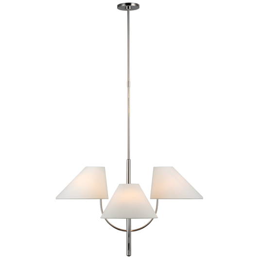 Kinsley Large One-Tier Chandelier - Polished Nickel