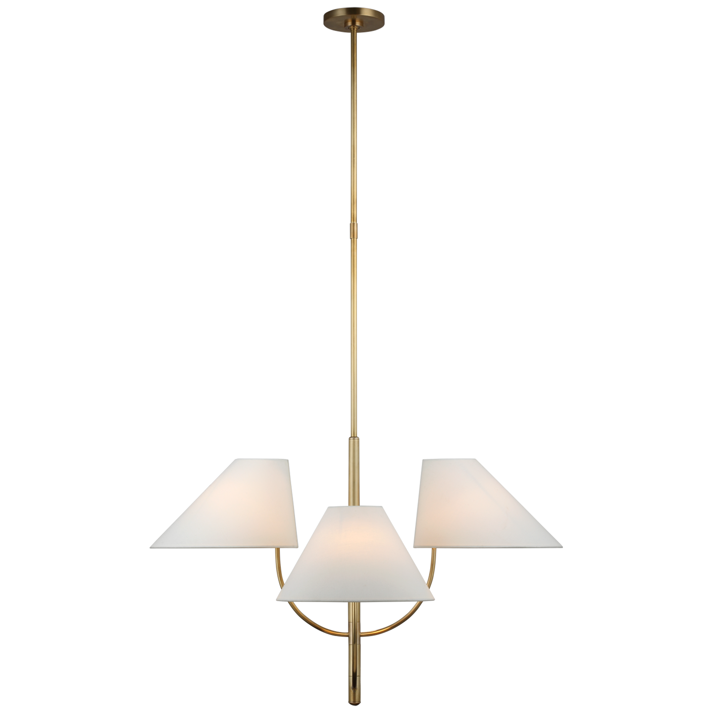 Kinsley Large One-Tier Chandelier - Soft Brass