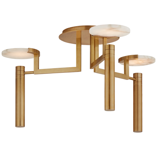 Visual Comfort | Kelly Wearstler | Melange Large Floating Disc Semi-Flush Chandelier