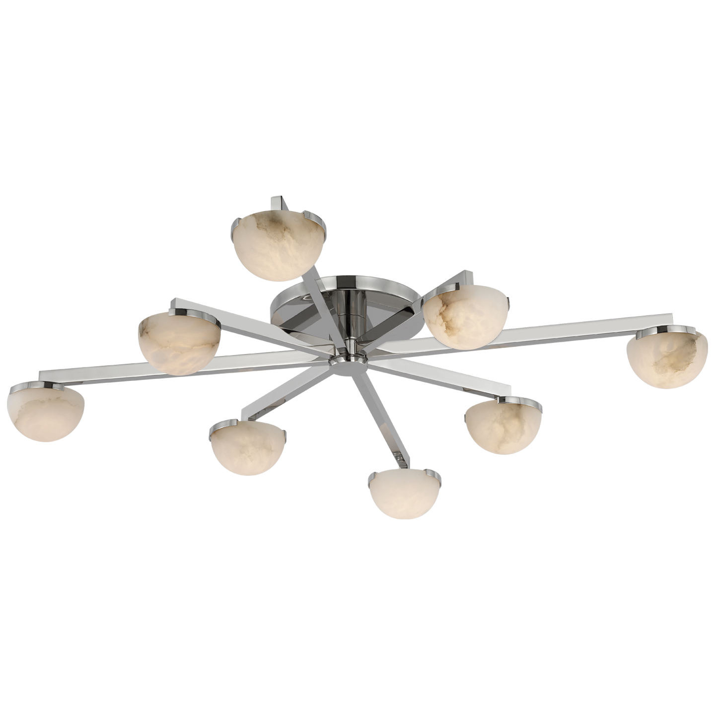 Visual Comfort | Kelly Wearstler | Pedra Large Staggered Arm Flush Mount