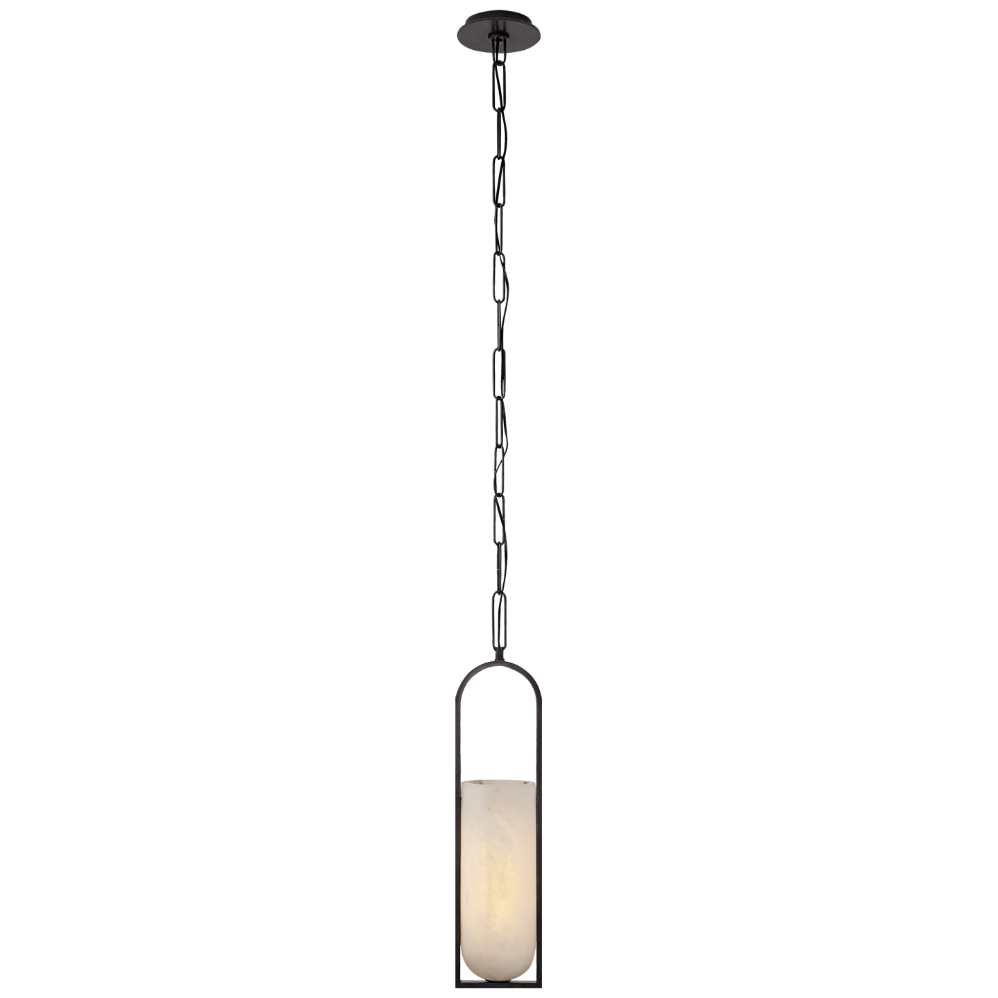 Melange Small Elongated Pendant - Bronze