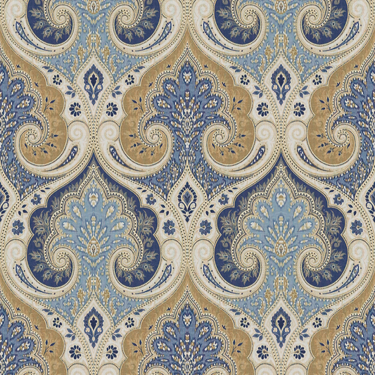Baker Lifestyle | Latika fabric - Indigo/Cashew