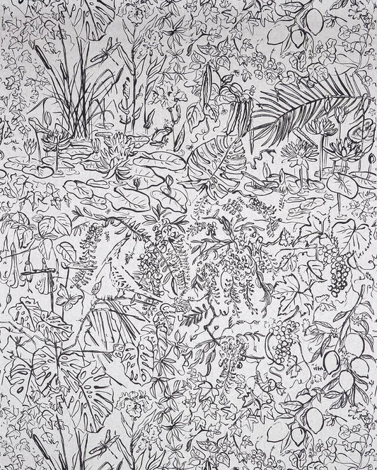 Pierre Frey Flore - Fusain