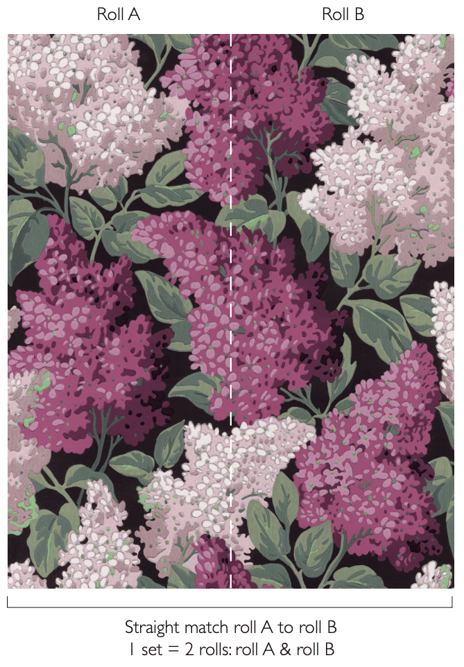 Cole & Son Lilac Grandiflora (2 roll set) - interior
