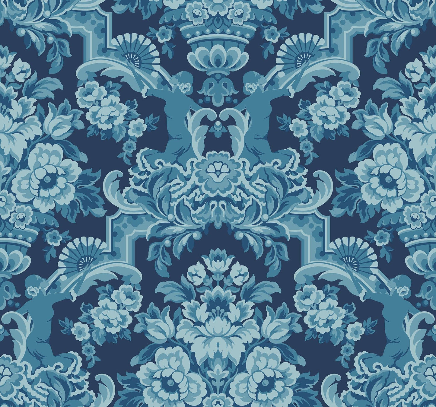 Cole & Son Lola - China Blue on Midnight