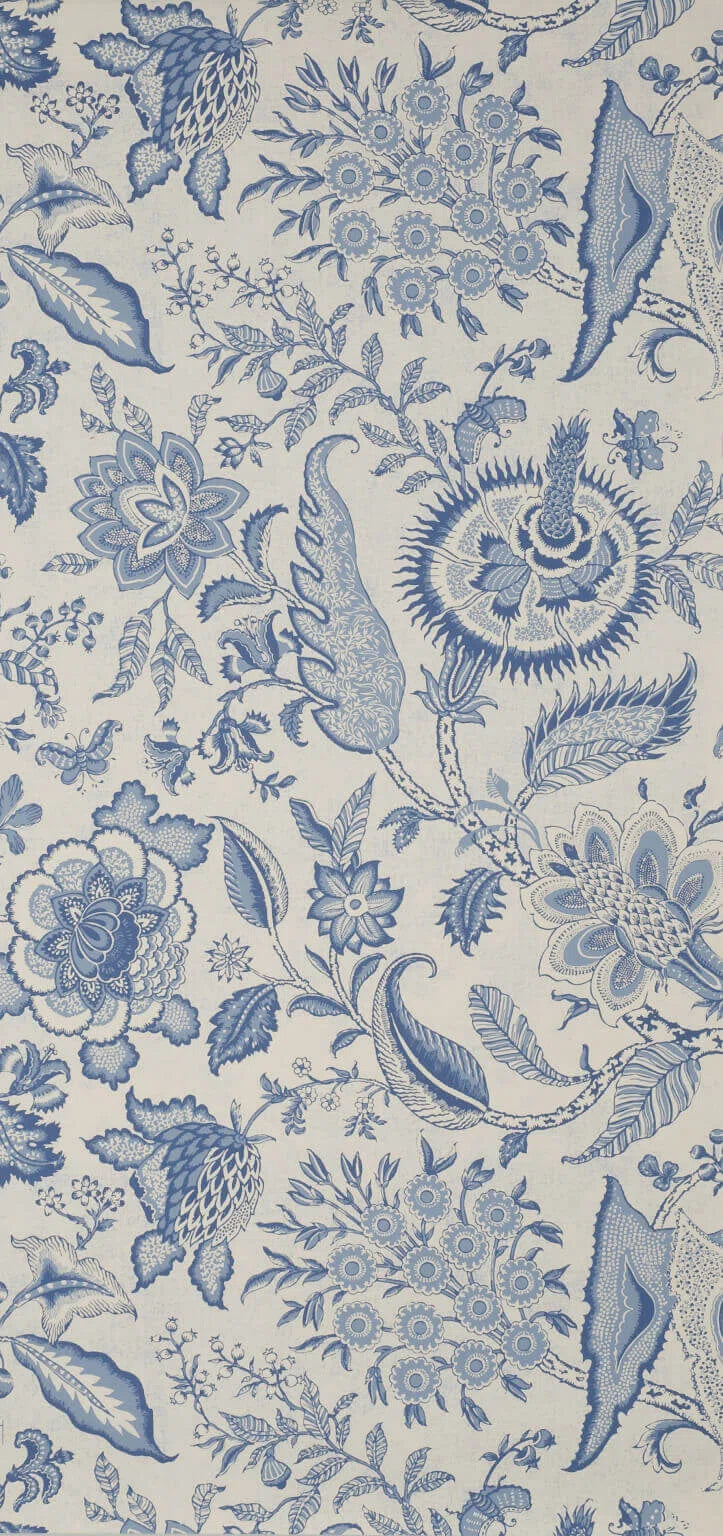 Pierre Frey Wallpaper Septeuil - Antique Blue