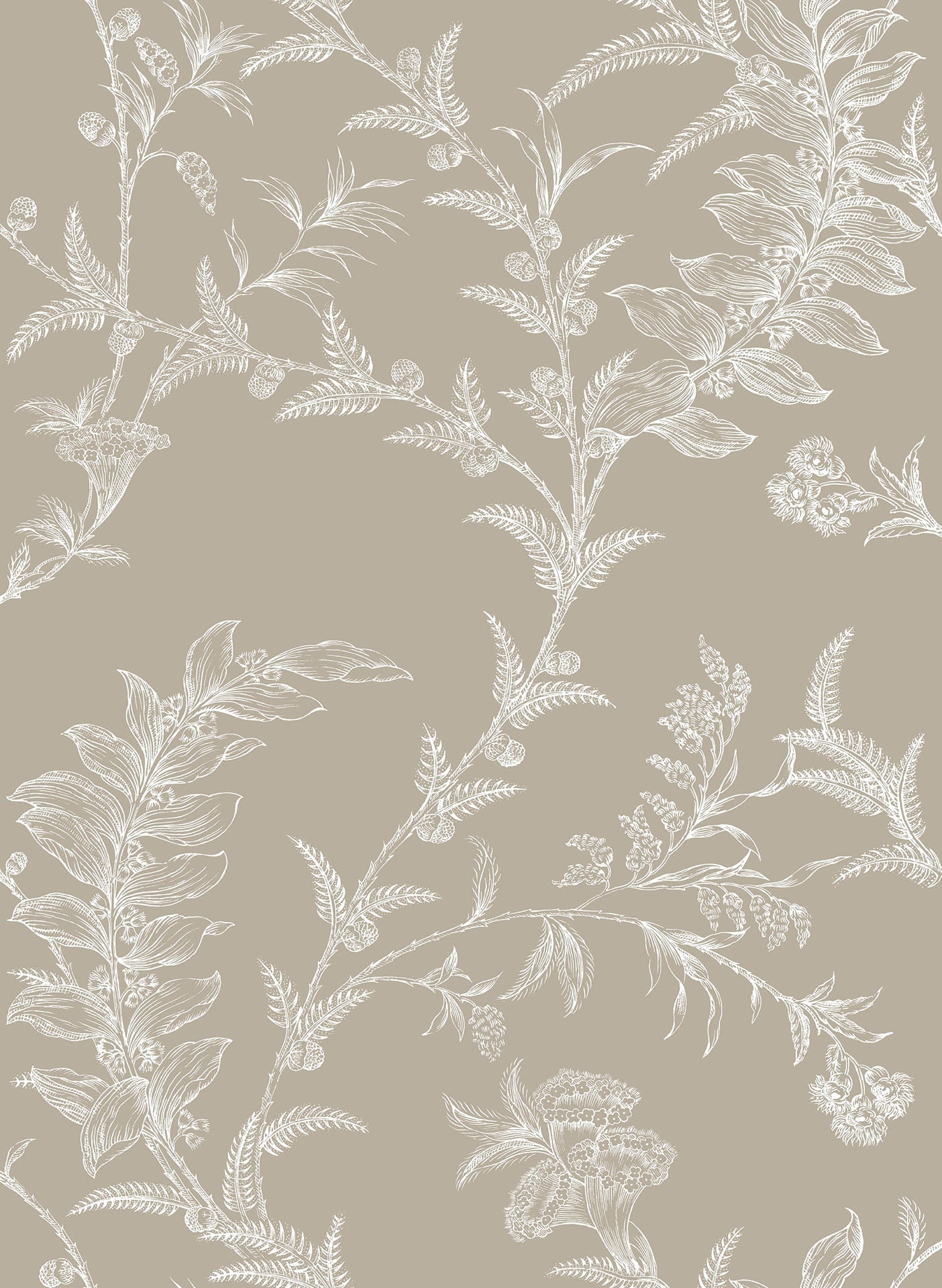 Cole & Son Ludlow wallpaper - Chalk on Linen