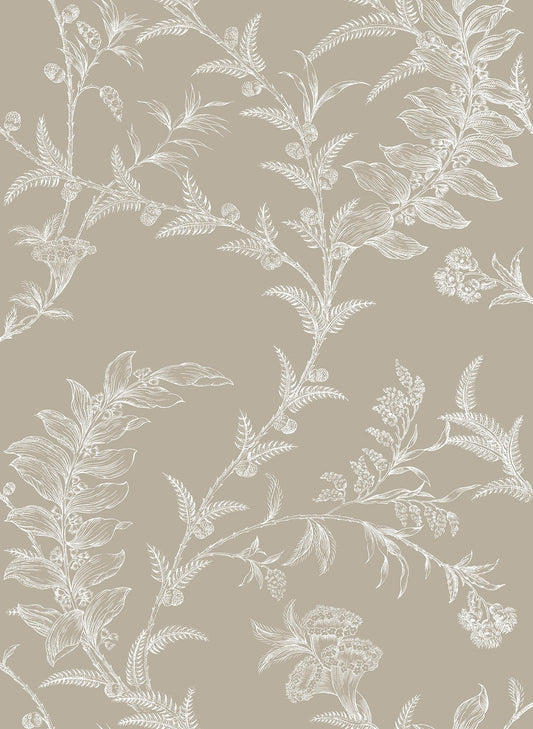 Cole & Son Ludlow wallpaper - Chalk on Linen