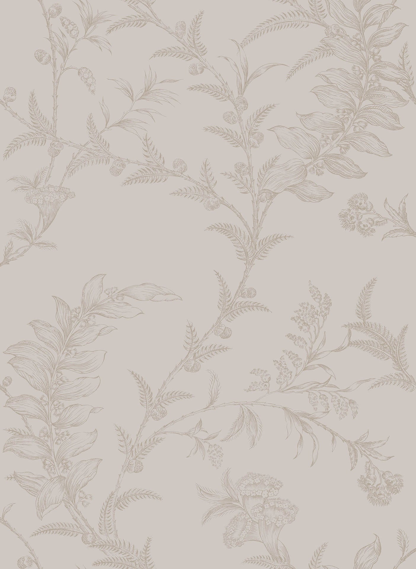 Cole & Son Ludlow - Metallic Gilver on Linen