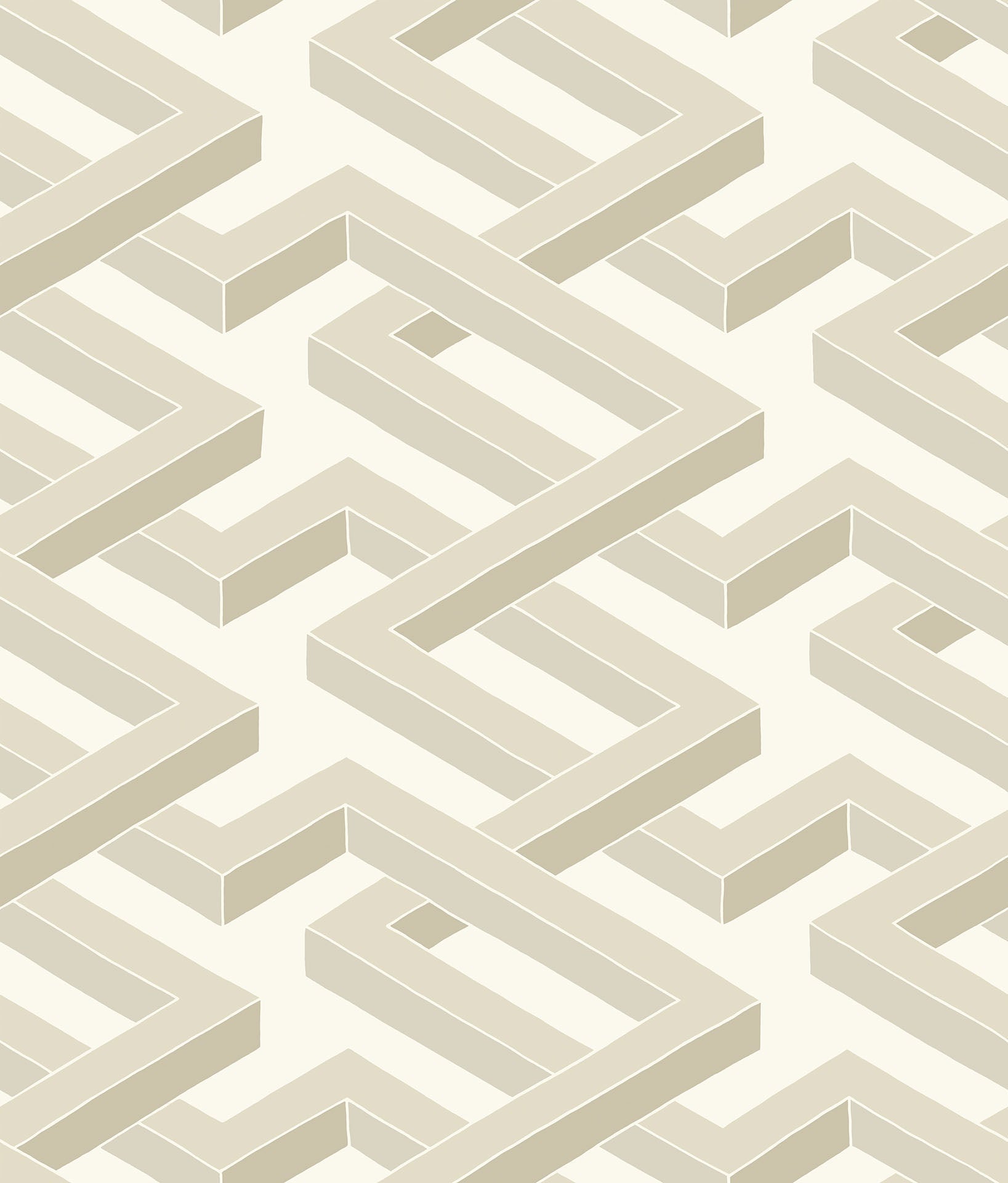 Cole & Son Luxor - Stone on White