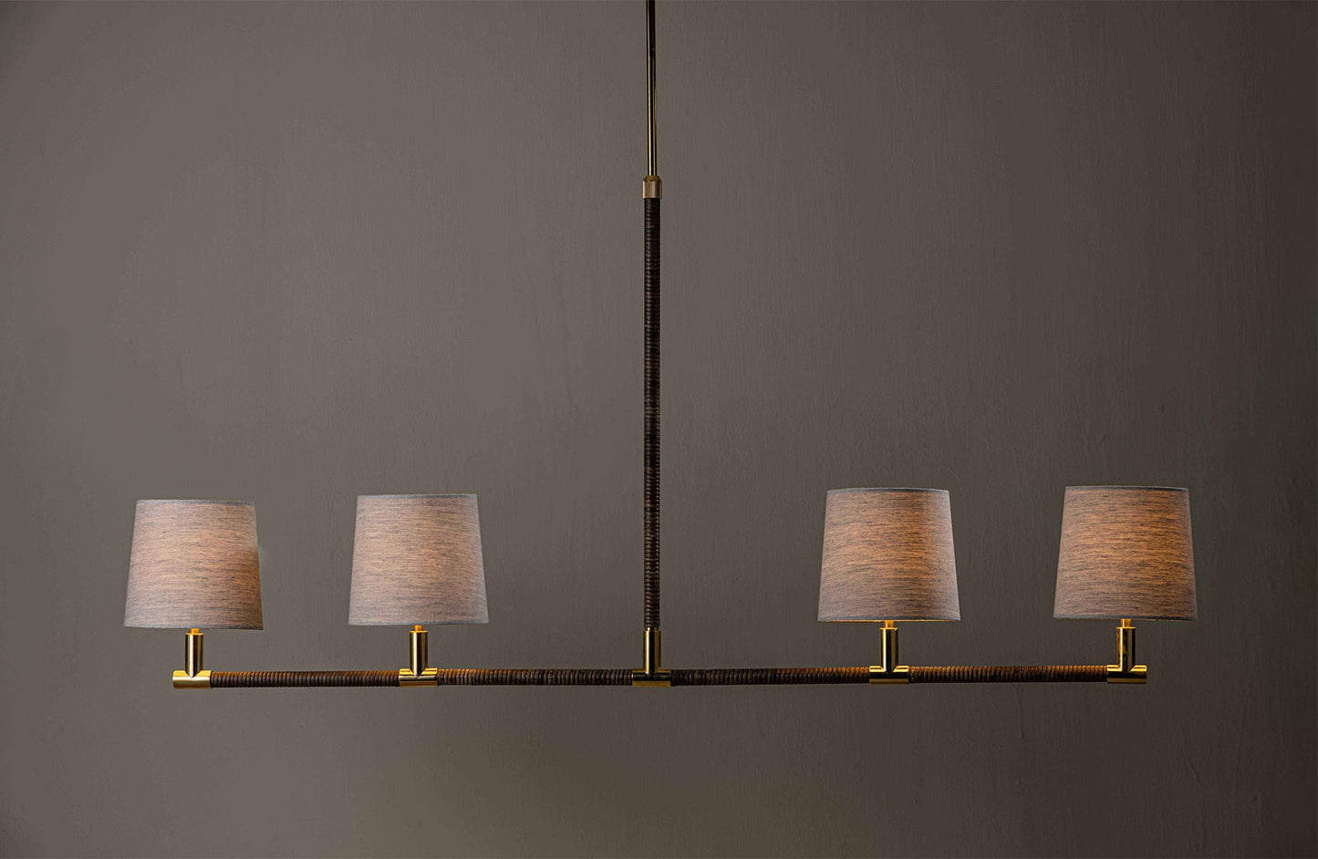 Holden Linear Pendant Uplight - Brass lit