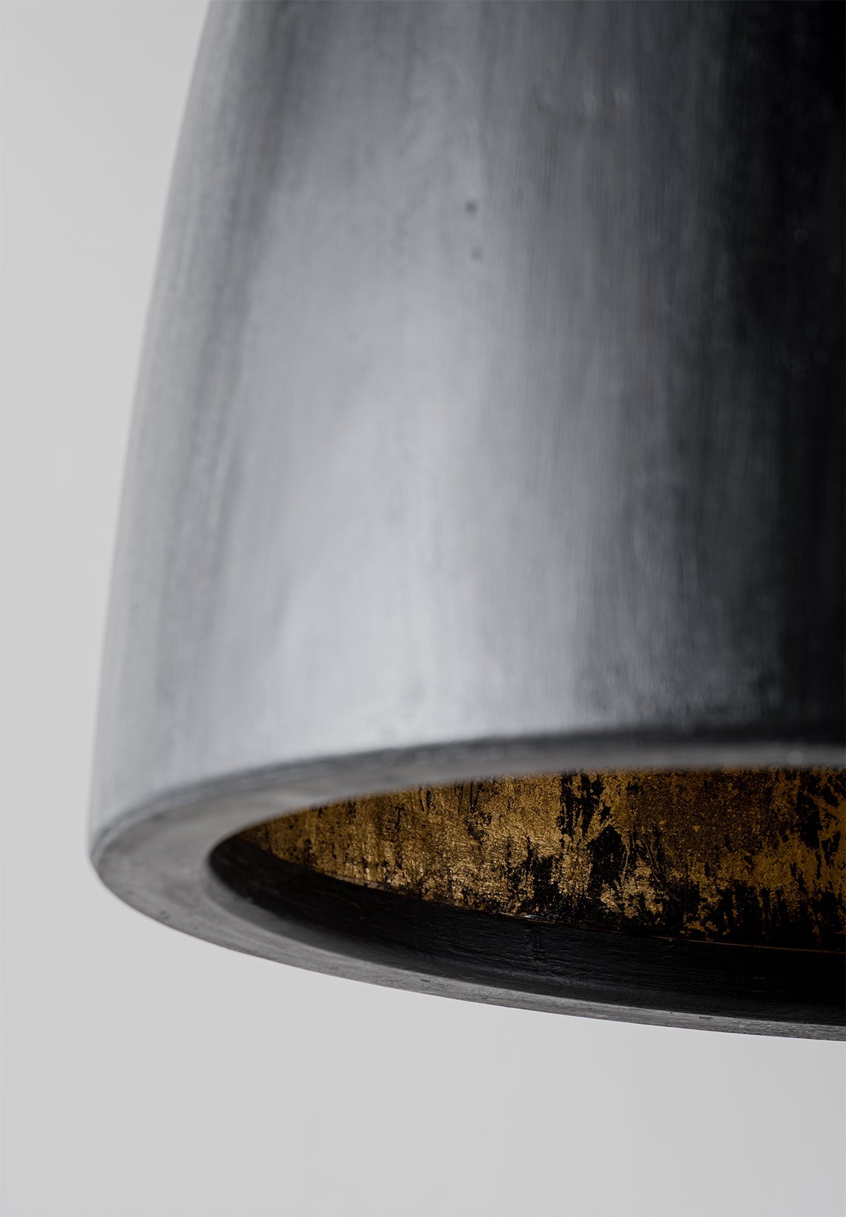 Moody Pendant - Black with Etched Gold