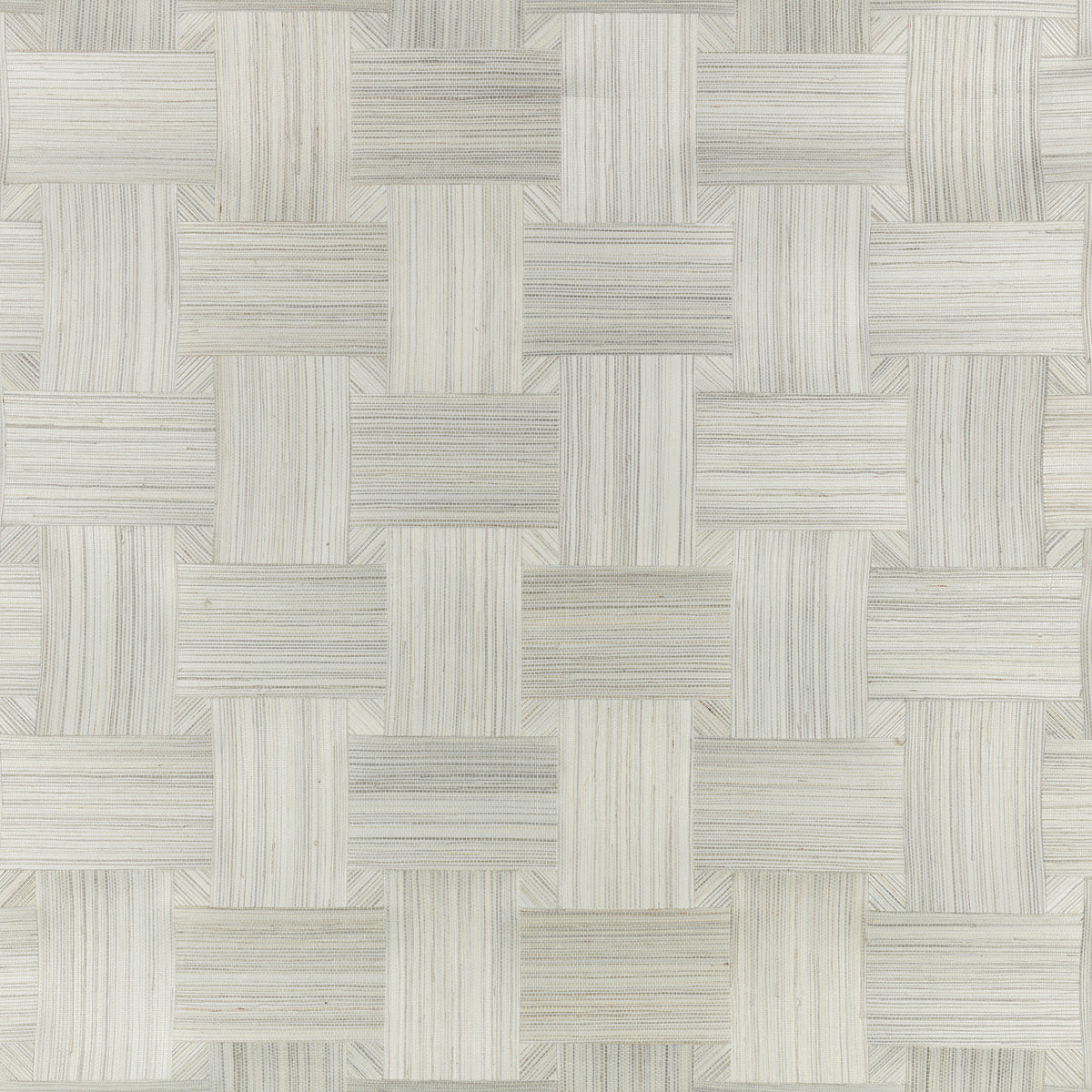 Mark Alexander Lattice Mosaic Wallcovering Silver wallpaper