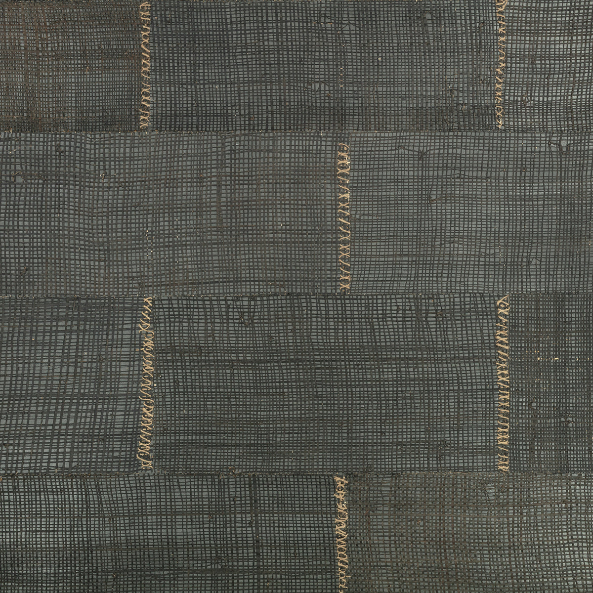 Mark Alexander Synamay Stitch Wallcovering Metal wallpaper
