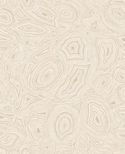 Cole & Son Malachite wallpaper - Parchment & Soft Metallic Gold