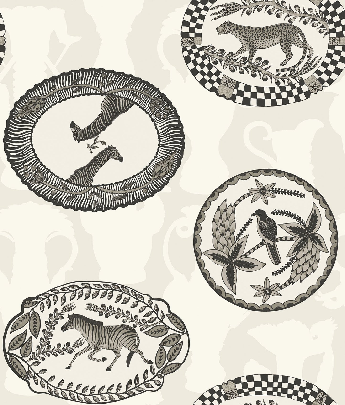 Cole & Son Matrinah wallpaper - Soot on Snow
