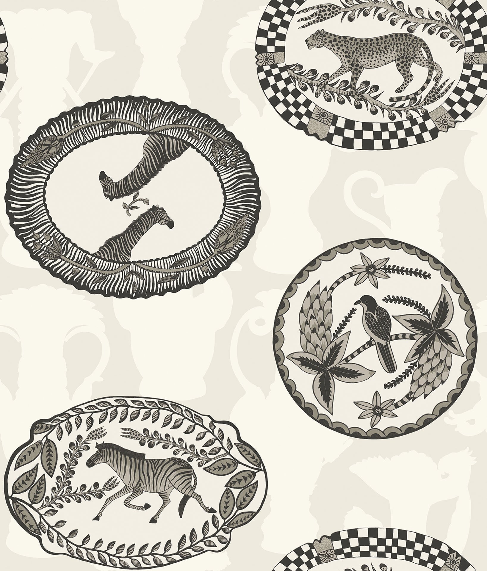 Cole & Son Matrinah wallpaper - Soot on Snow