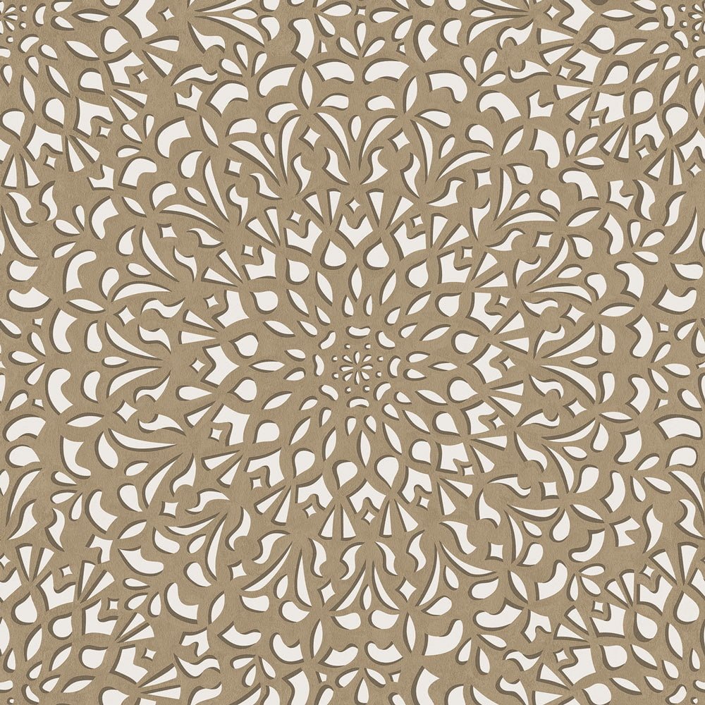 Cole & Son Medina - Metallic Gilver & Parchment