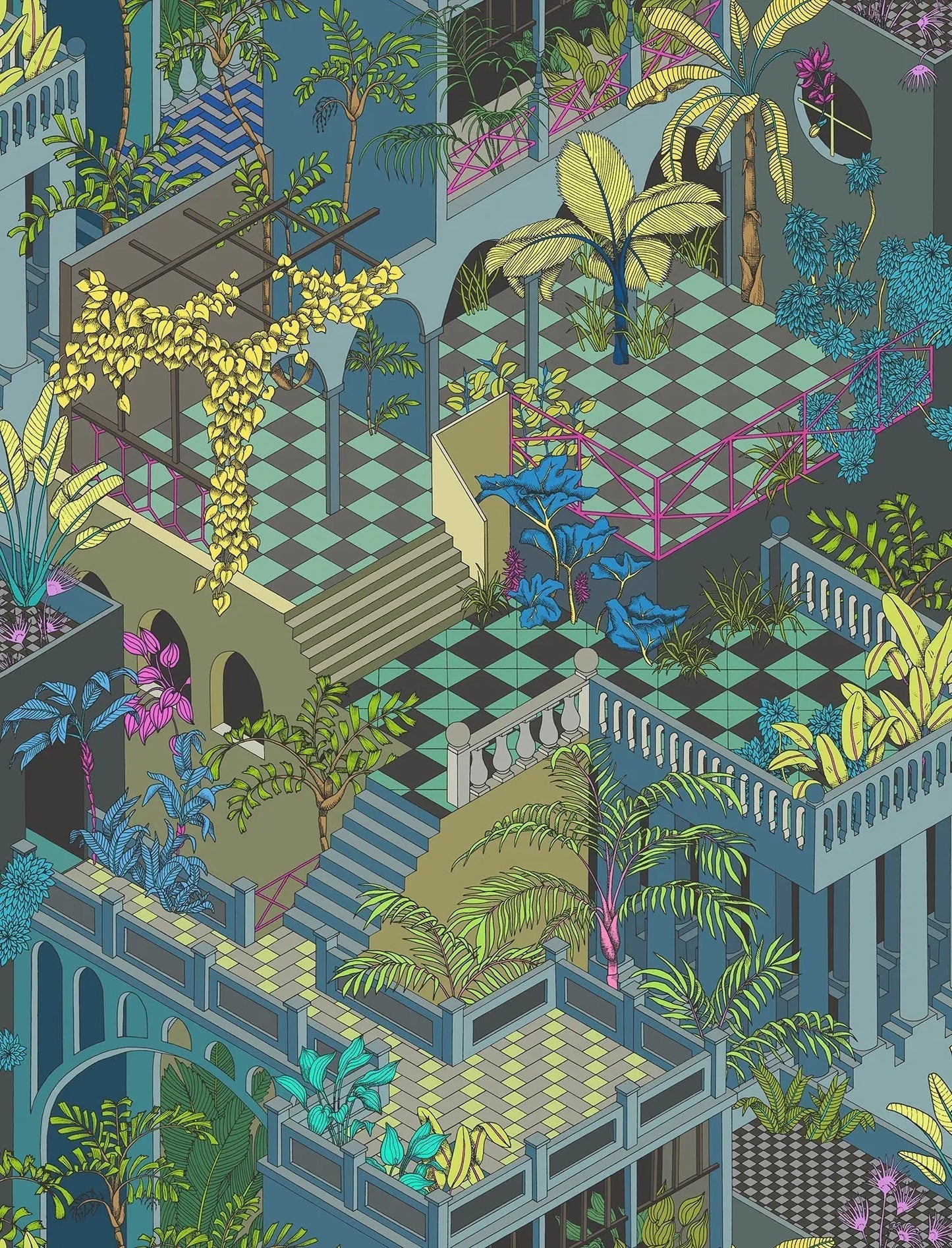 Cole & Son Miami - Petrol Multi