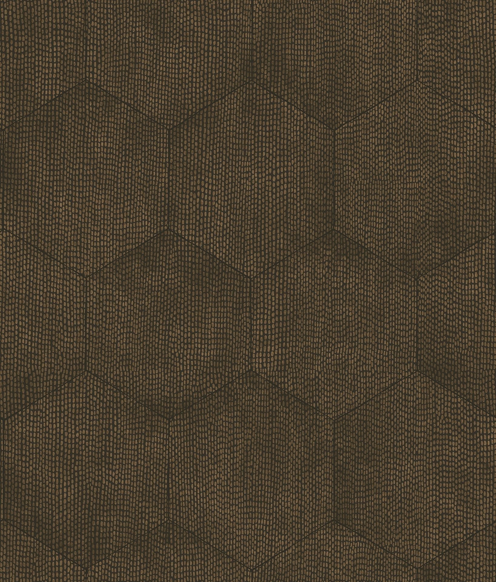 Cole & Son Mineral wallpaper - Metallic Bronze on Soot