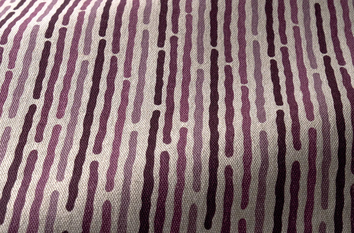 Pierre Frey Broken stripe - Aubergine