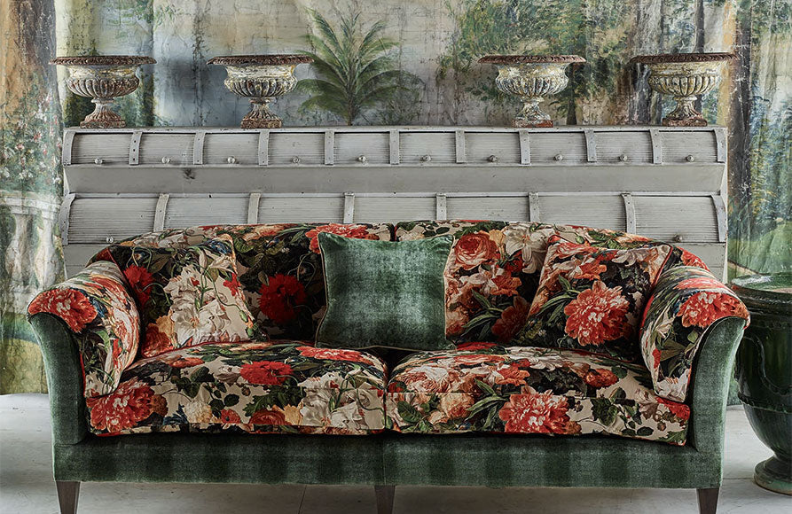 Mulberry Home | Floral Pompadour Velvet - interior