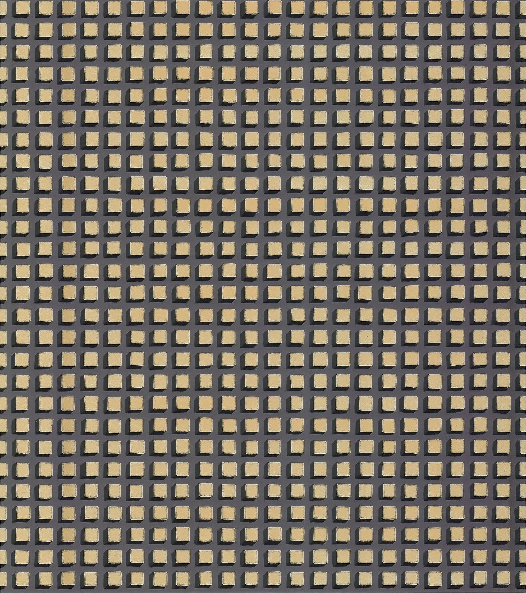 Cole & Son Mosaic wallpaper - Metallic Gold on Soot