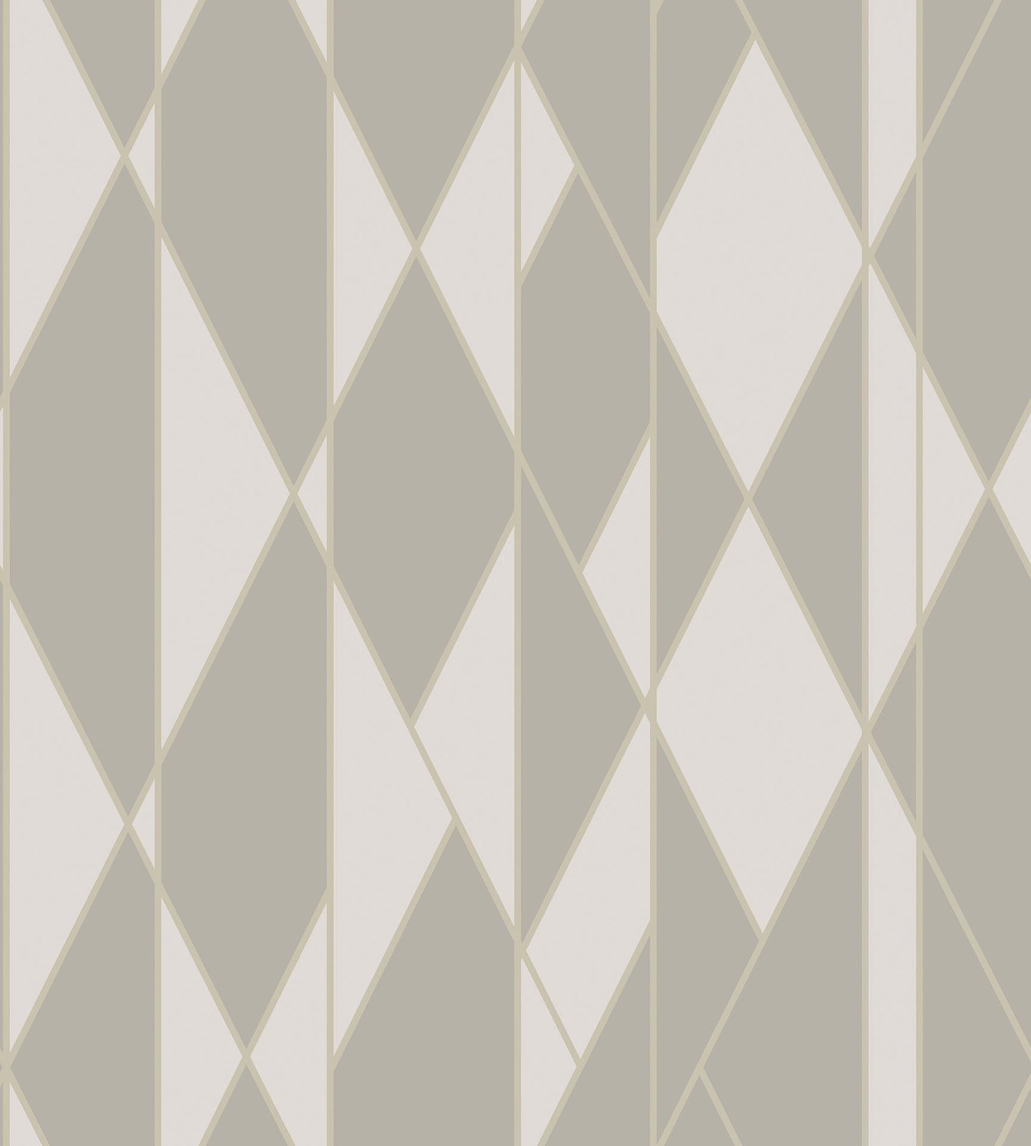 Cole & Son Oblique wallpaper - Taupe & Metallic Silver