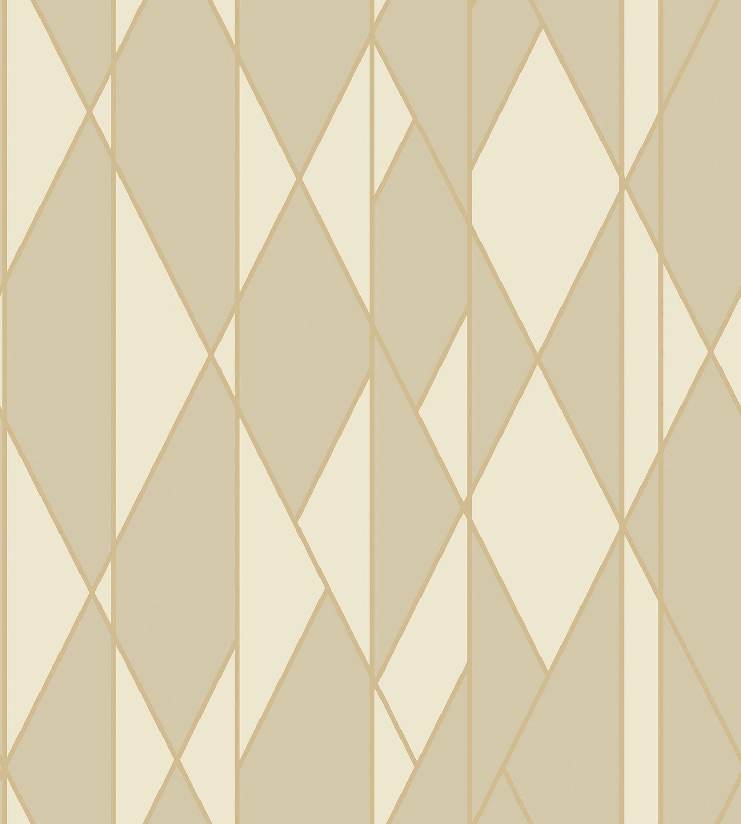 Cole & Son Oblique - Sand & Metallic Gold