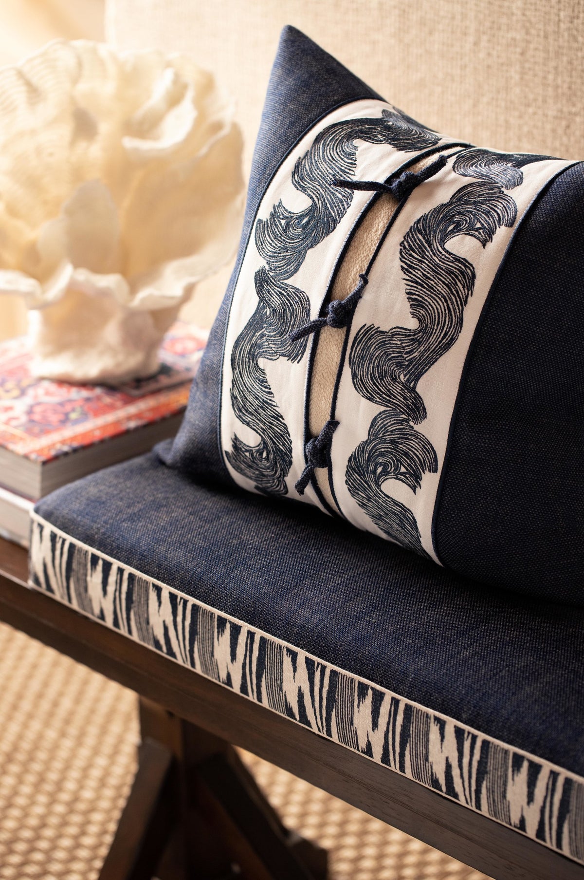 Samuel and Sons Lanai Embroidered Border — scenography