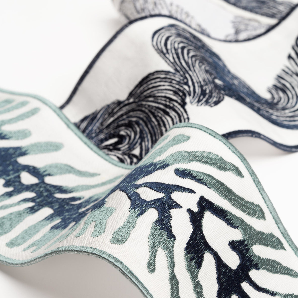 Samuel and Sons Oahu Embroidered Border — scenography