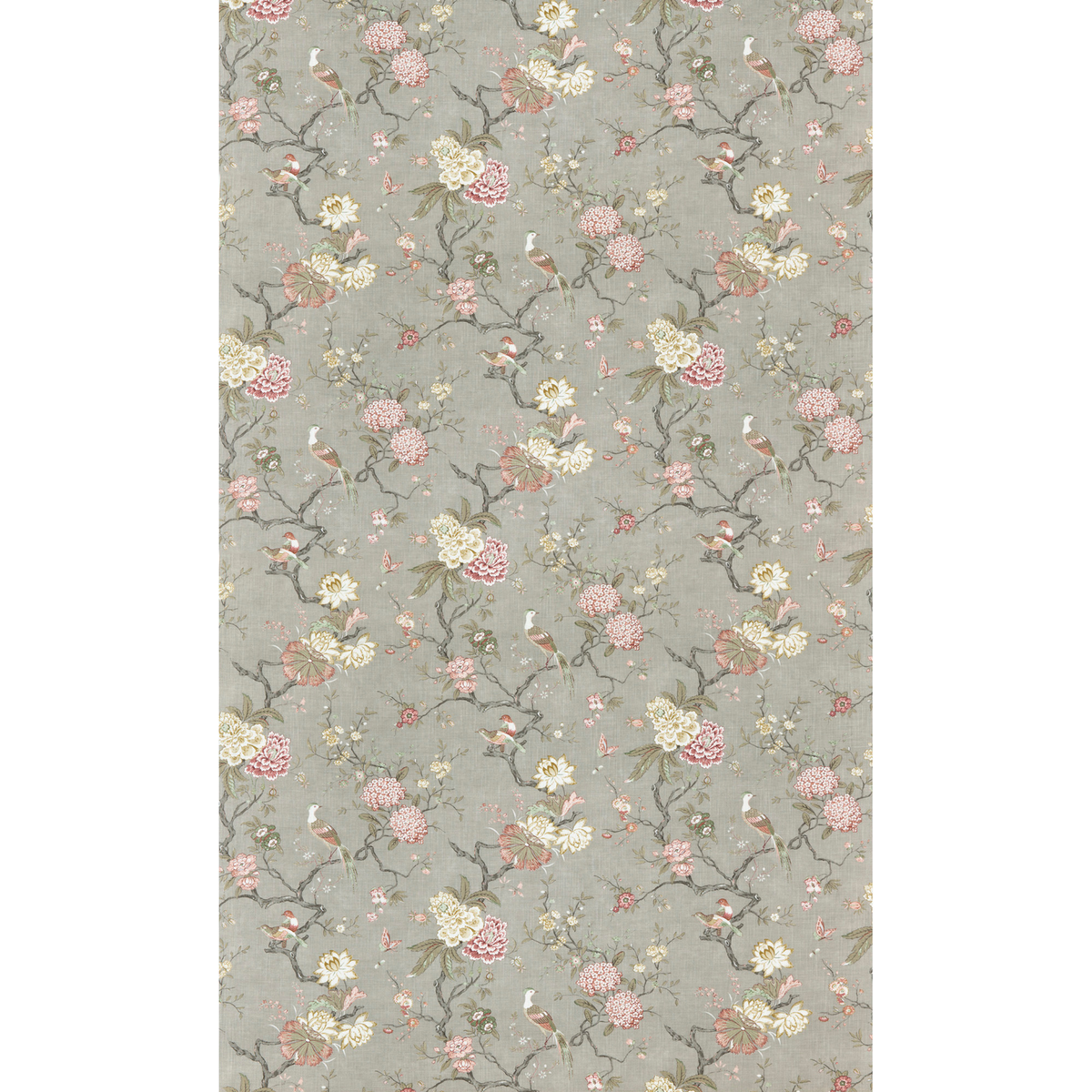 GP & J Baker | Oriental Bird Signature fabric - Mole