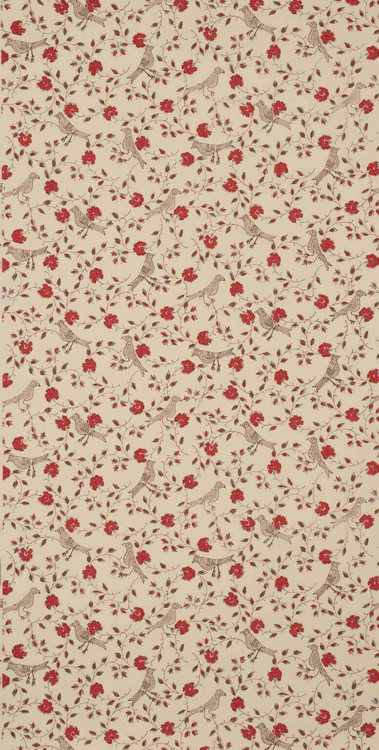 Pierre Frey Wallpaper Bengali - Antique Red