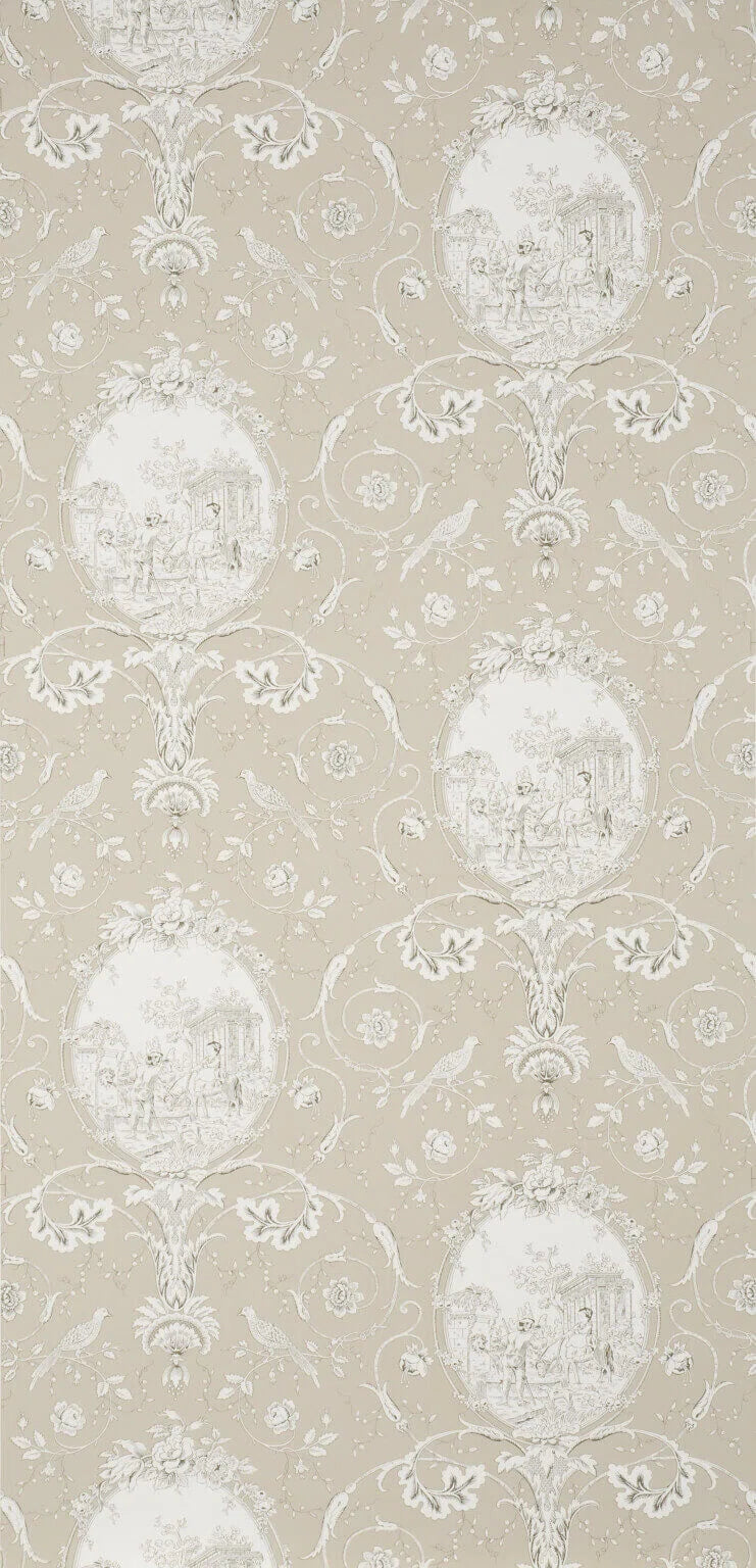 Pierre Frey La Fontaine - Charcoal/Taupe