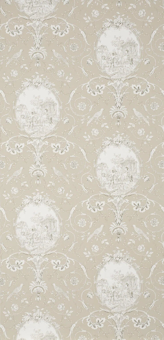 Pierre Frey La Fontaine - Charcoal/Taupe