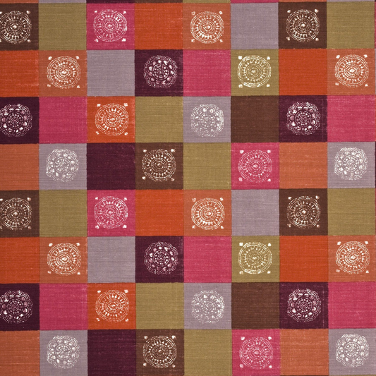 Baker Lifestyle | Atticus fabric - Sienna/Fuchsia