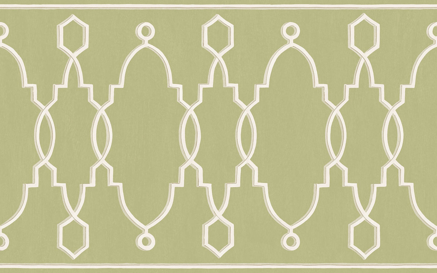 Cole & Son Parterre Border wallpaper - Olive Green