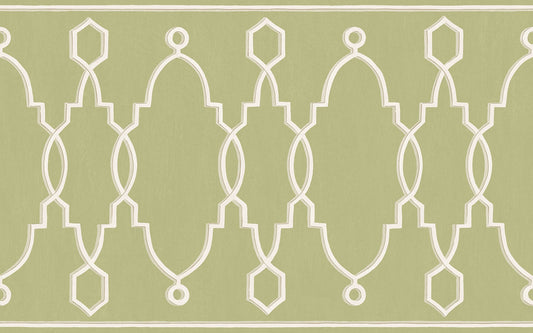 Cole & Son Parterre Border wallpaper - Olive Green