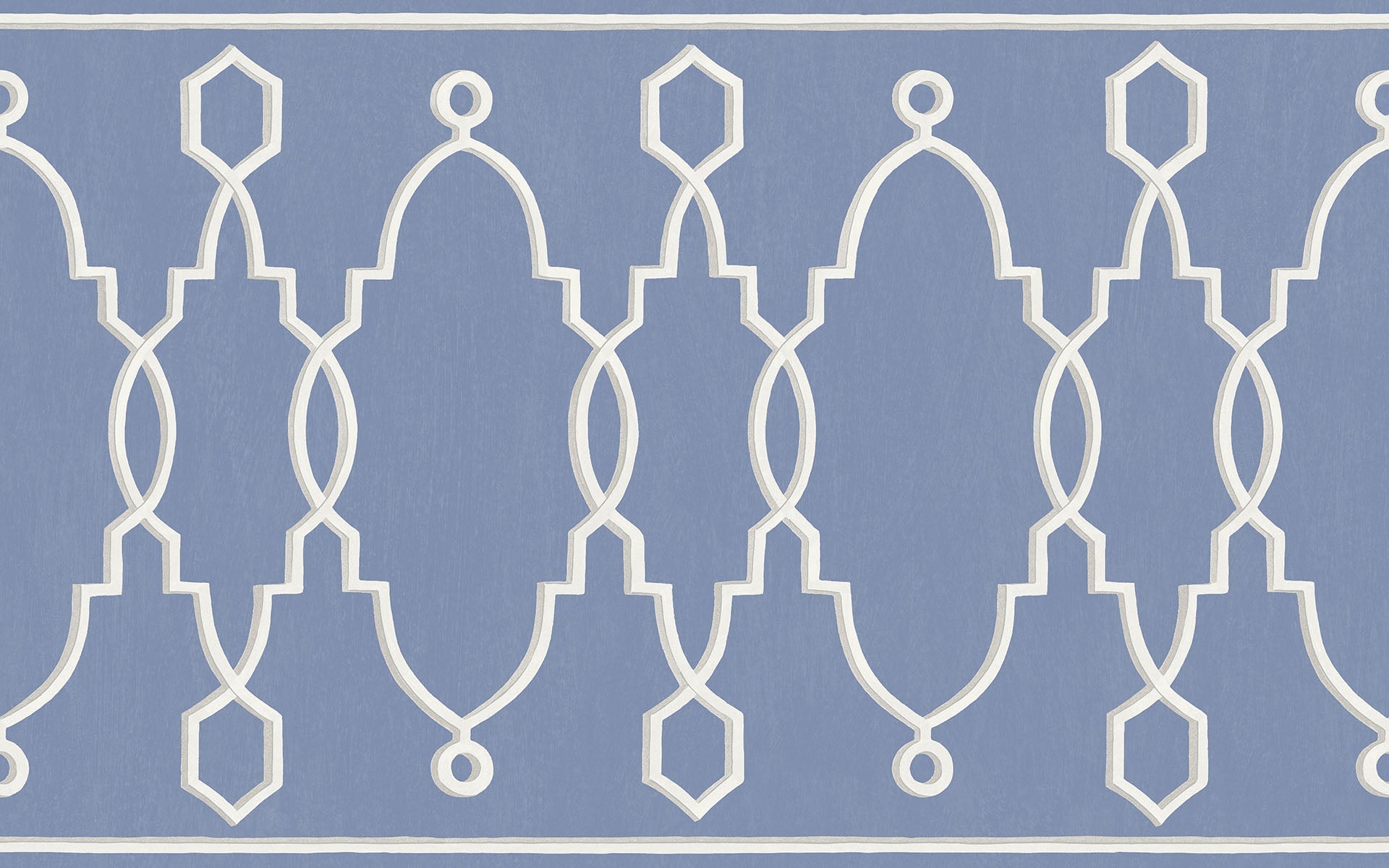 Cole & Son Parterre Border - Hyacinth Blue