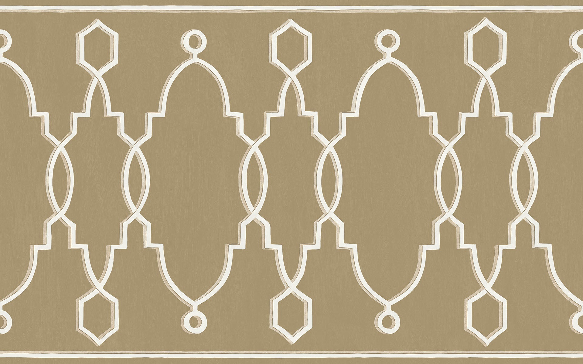 Cole & Son Parterre Border - Metallic Antique Gold