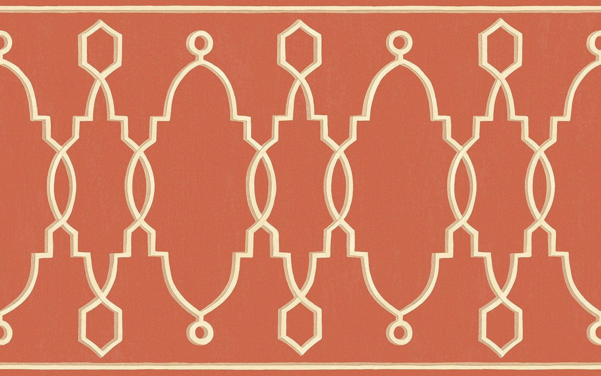 Cole & Son Parterre Border - Rouge