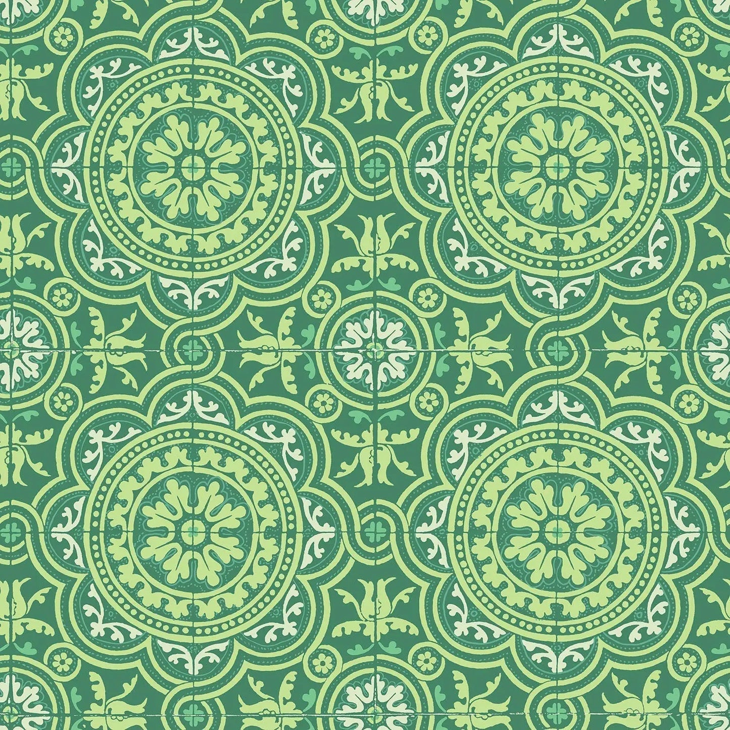 Cole & Son Piccadilly - Leaf Green & Mint on Forest