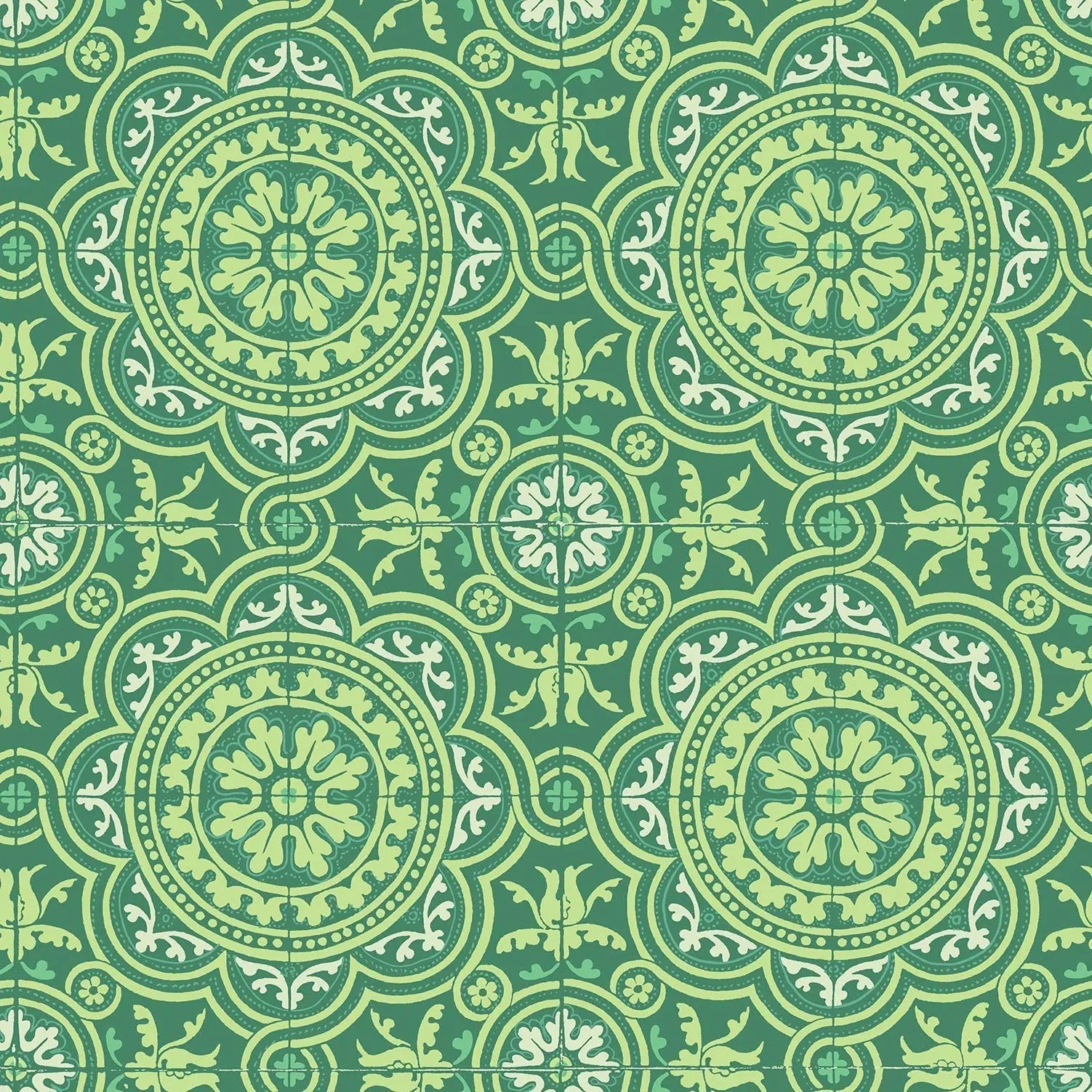 Cole & Son Piccadilly - Leaf Green & Mint on Forest