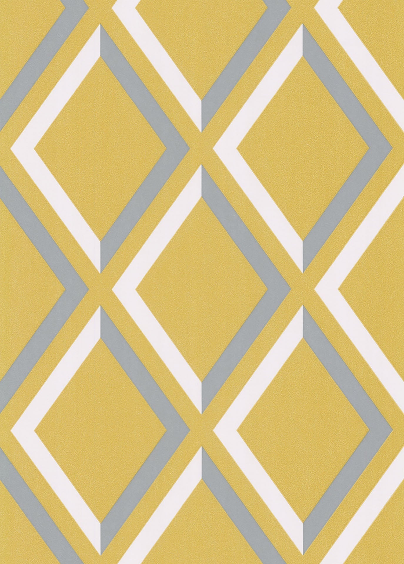 Cole & Son Pompeian wallpaper - White & Heath Grey on Chartreuse