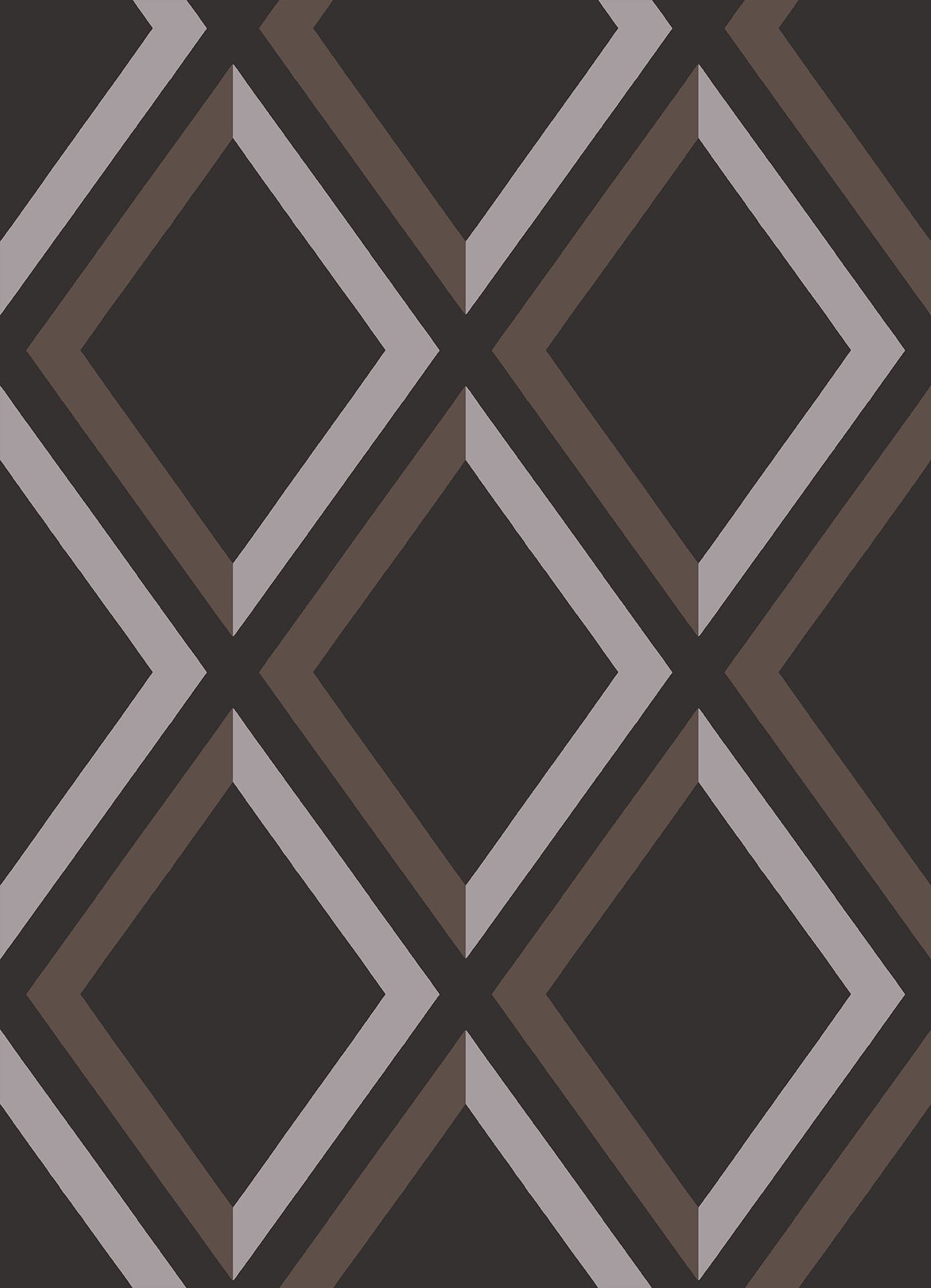 Cole & Son Pompeian - Grey & Cedar on Charcoal