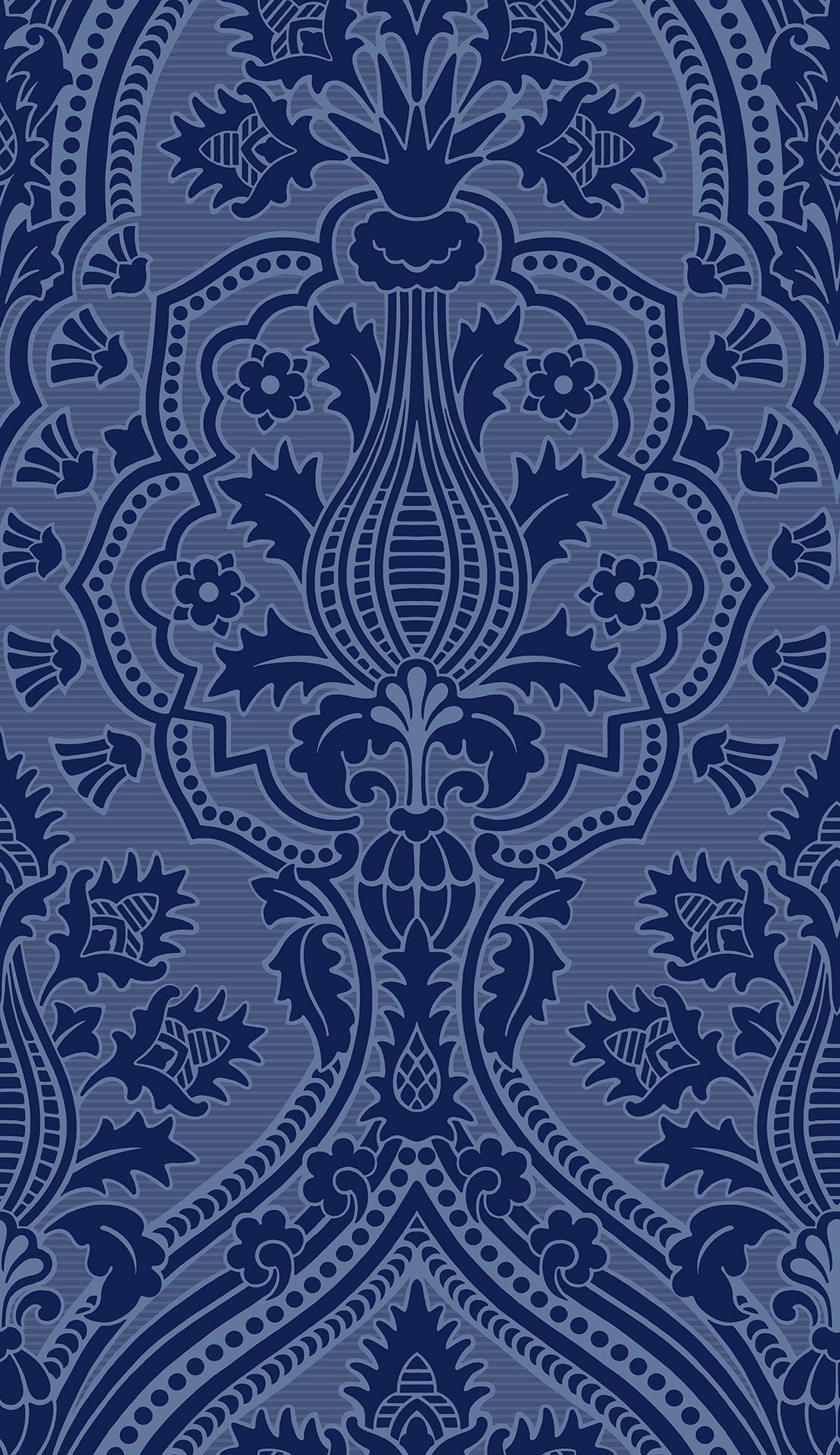 Cole & Son Pugin Palace Flock wallpaper - Dark Hyacinth